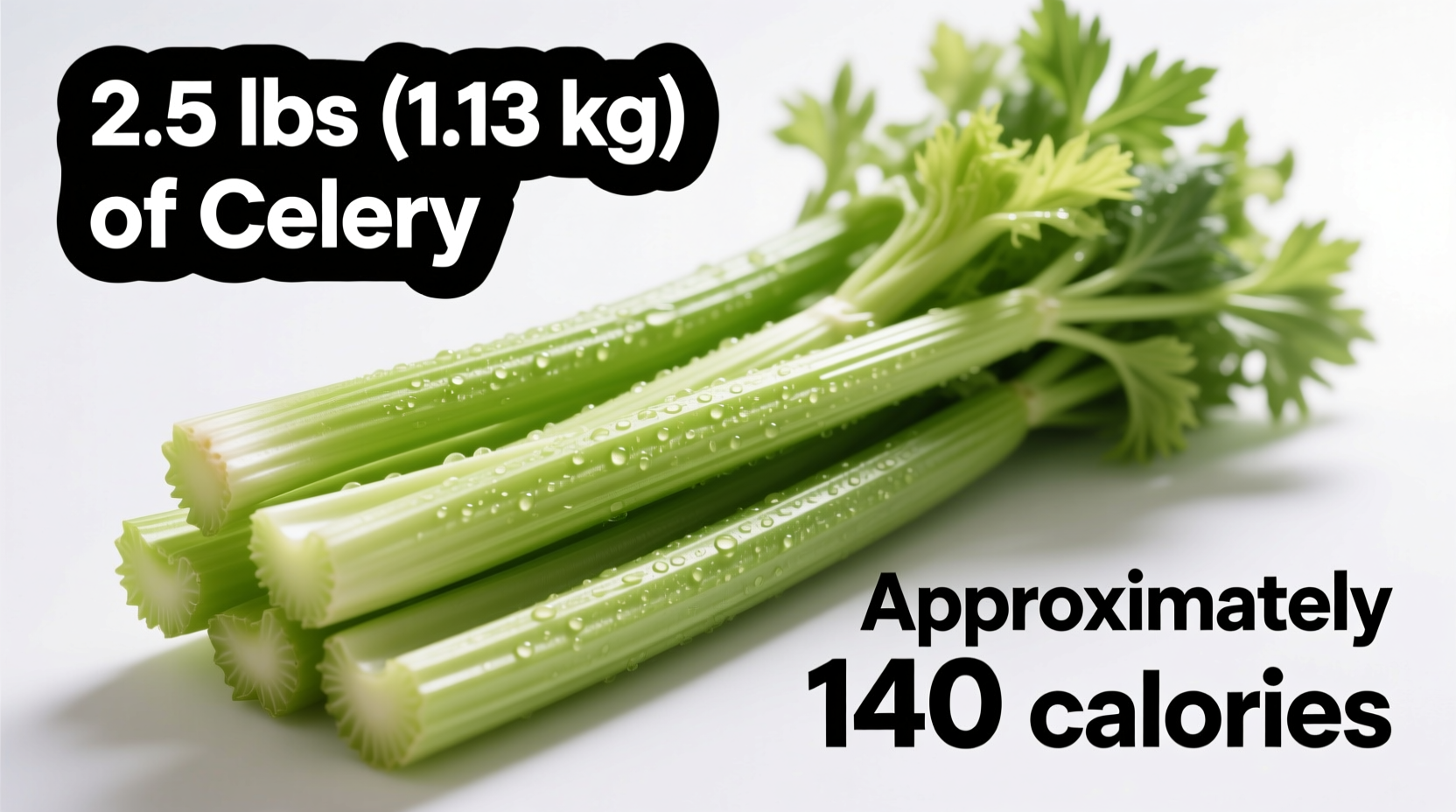 2.5lb Celery Calories: Exact Count Revealed (180 Cal)