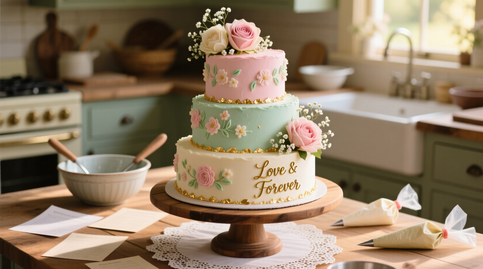 do it yourself wedding cake