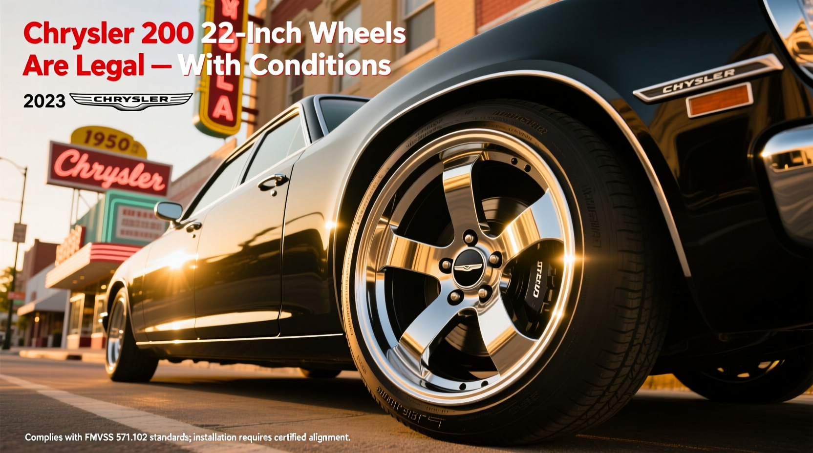 chrysler 300 22inch wheel legality