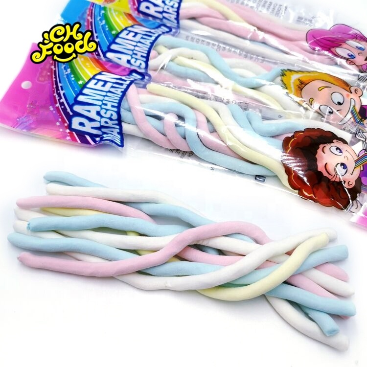 Halal Colorful Soft Noodle Marshmallow