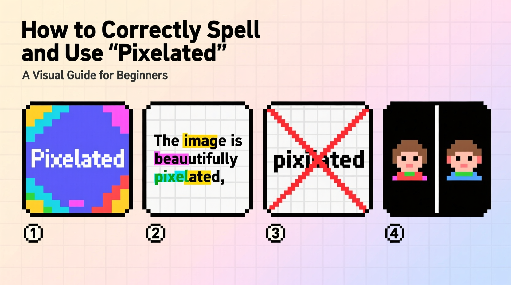 how to correctly spell and use pixelated a clear guide