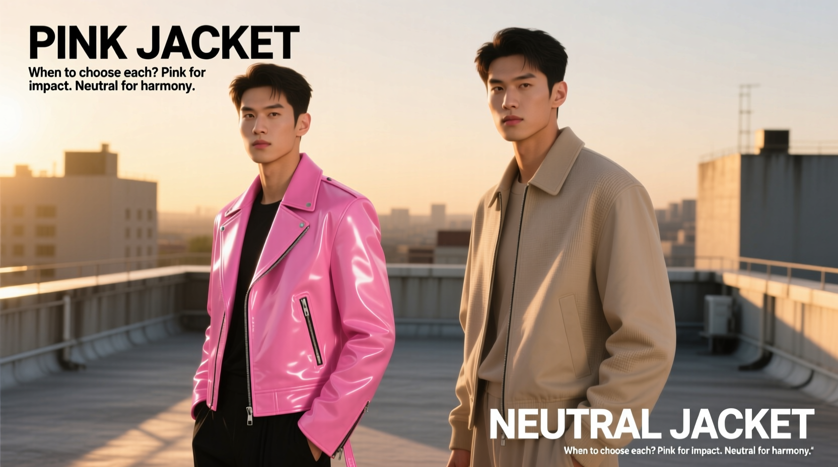 pink jacket vs neutral jacket which one makes you stand out and when to choose each