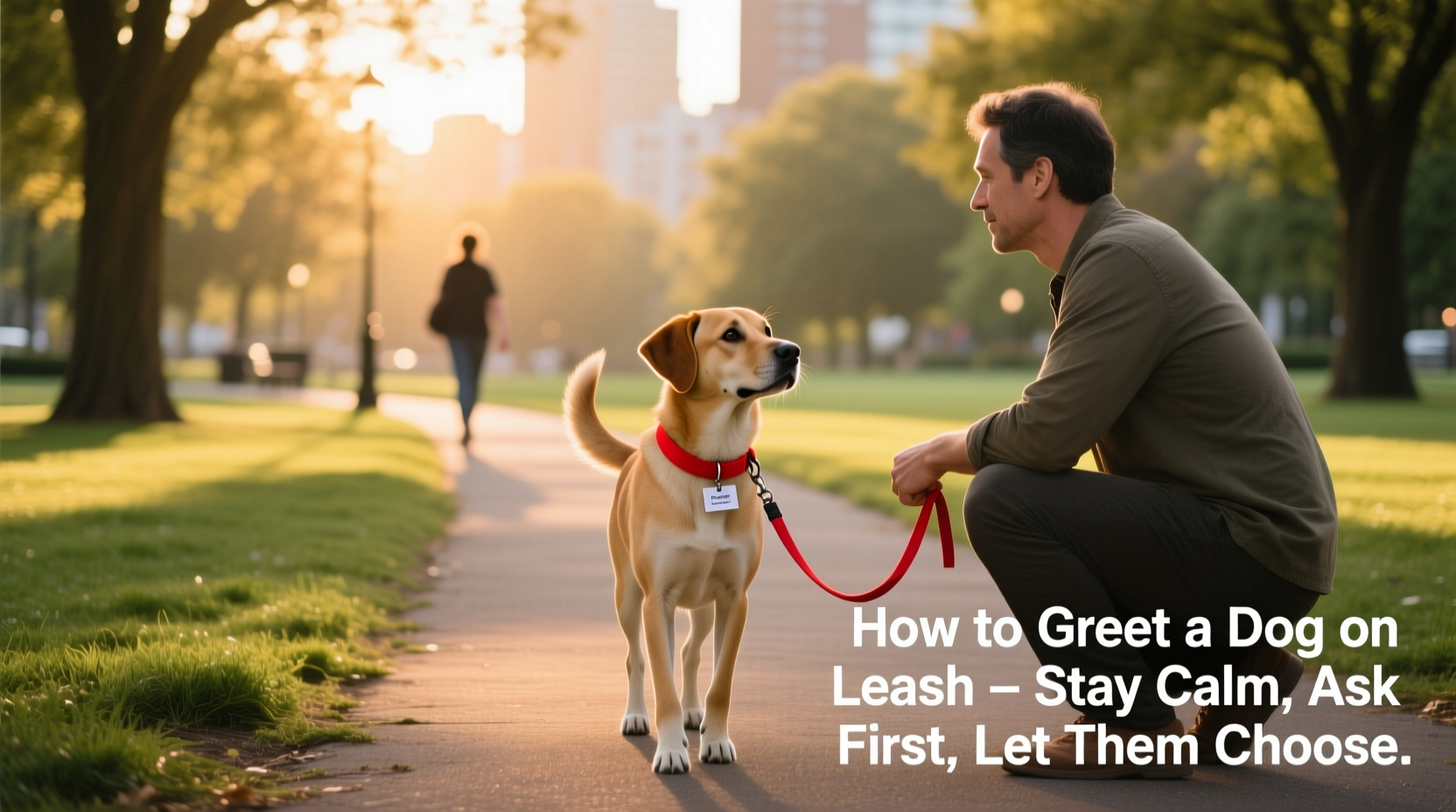 how to greet a dog on leash polite and safe approaches for positive encounters
