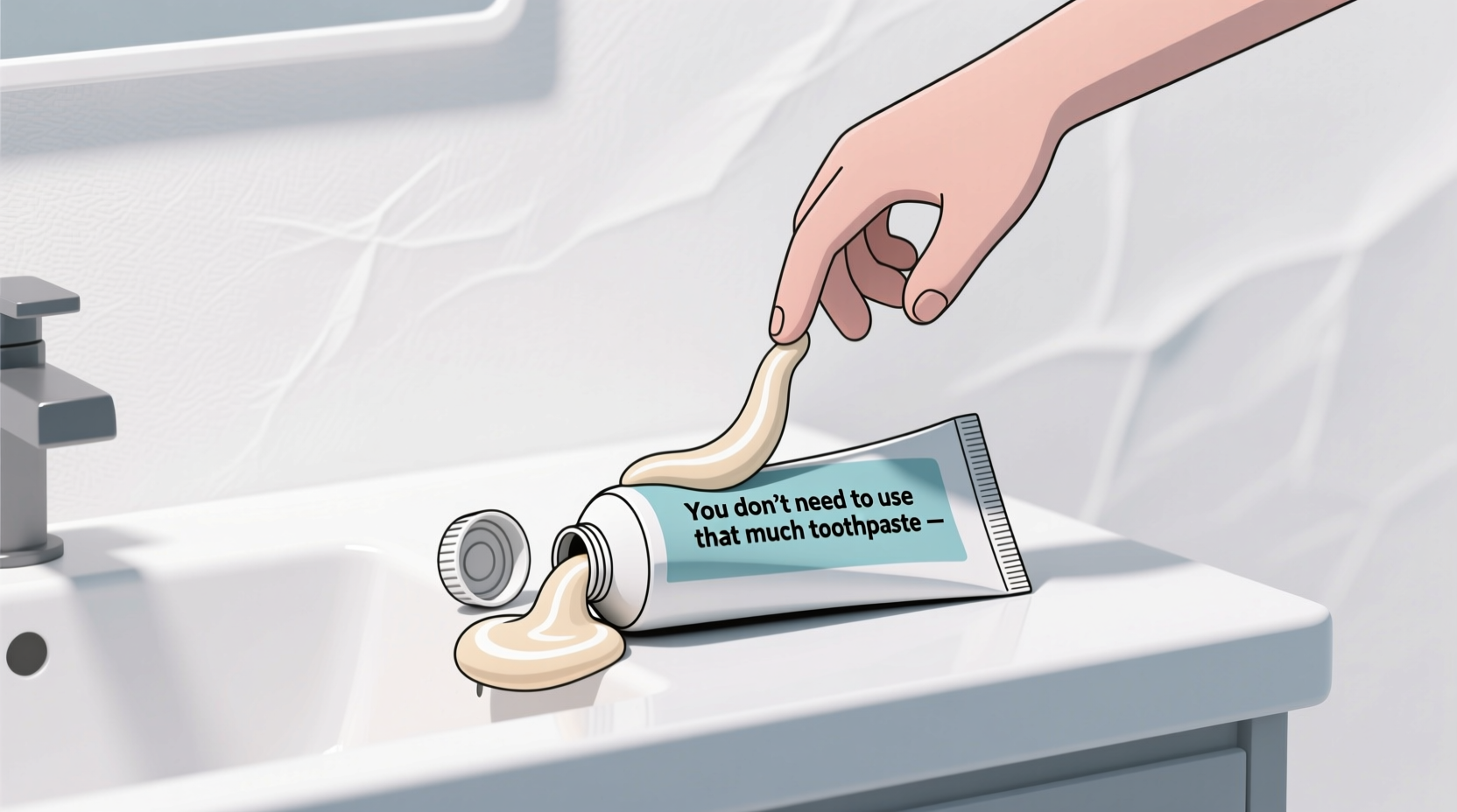 you don t need to use that much toothpaste