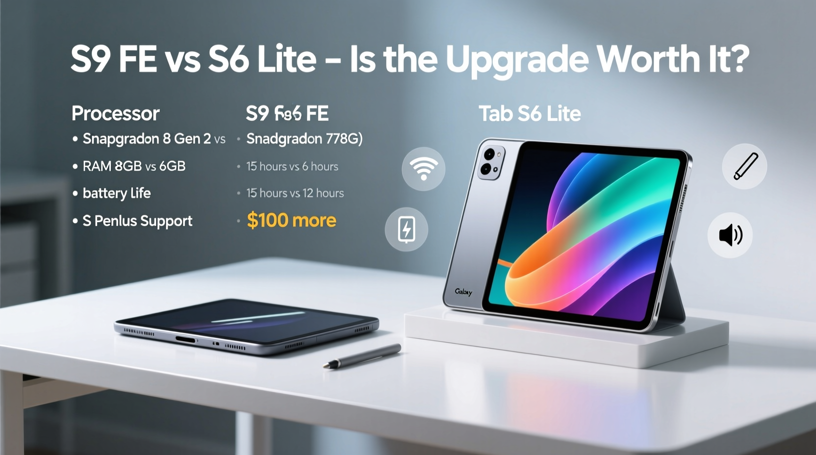 galaxy tab s9 fe vs s6 lite is the newer model really worth the upgrade