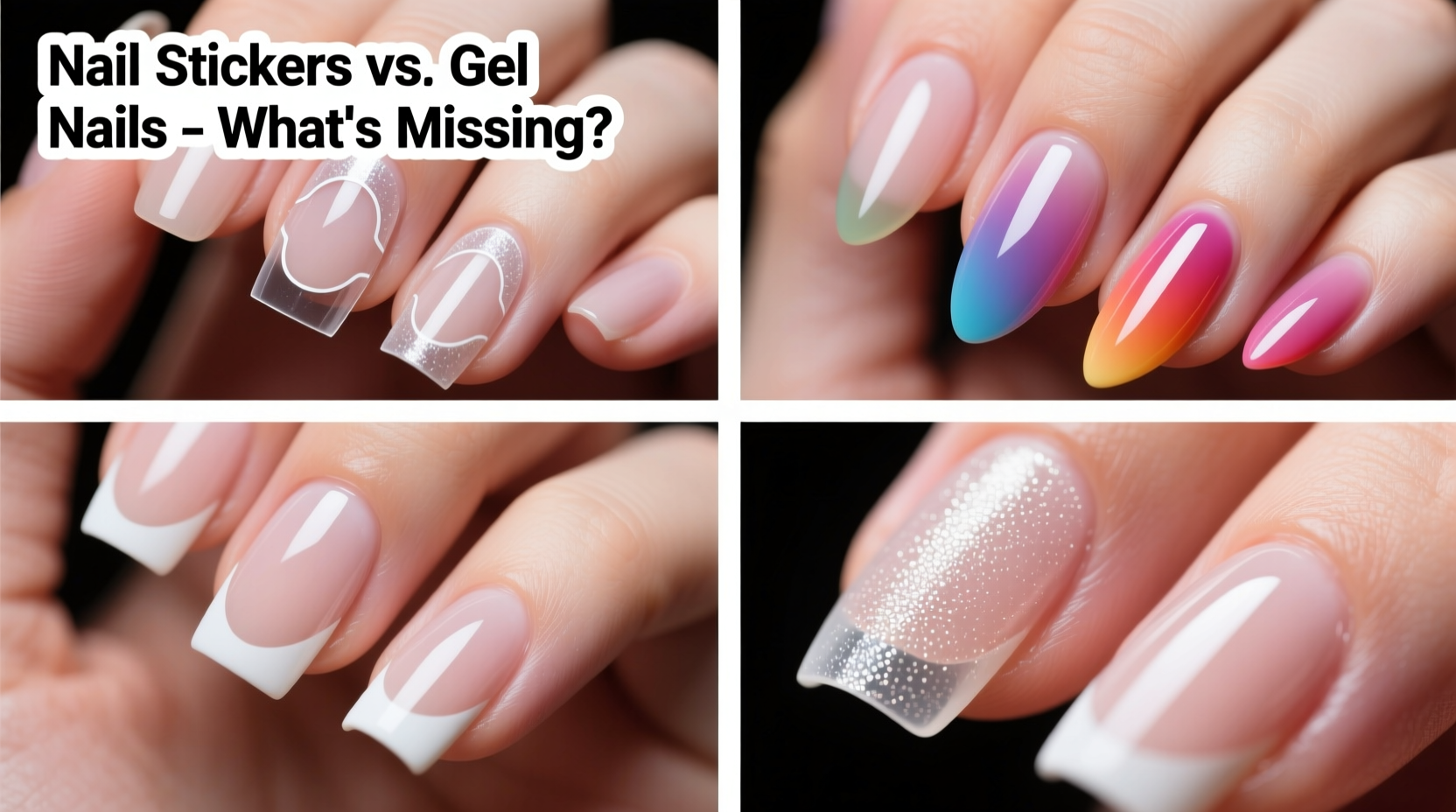 are nail stickers just as good as gel nails now what am i missing