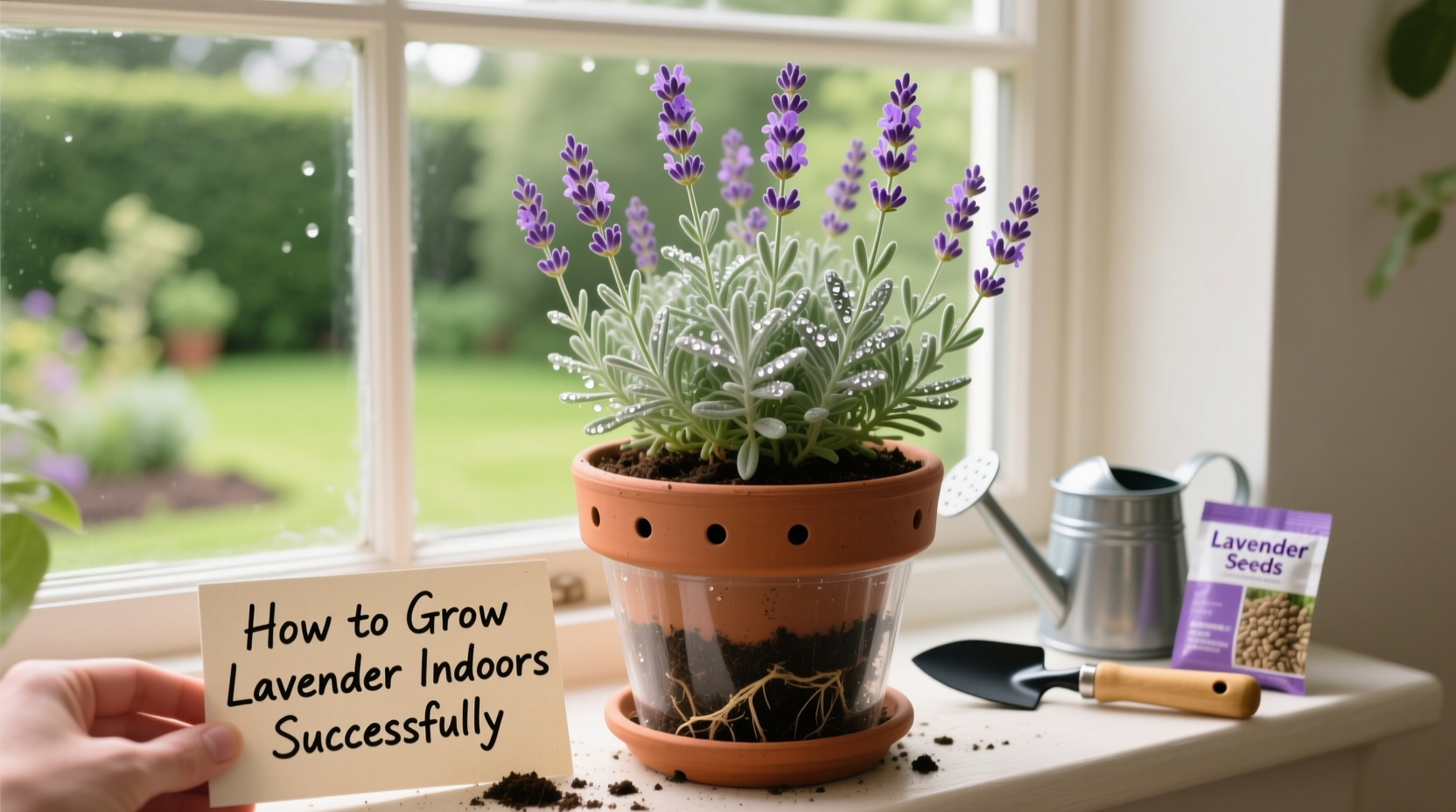 how to grow a lavender plant indoors