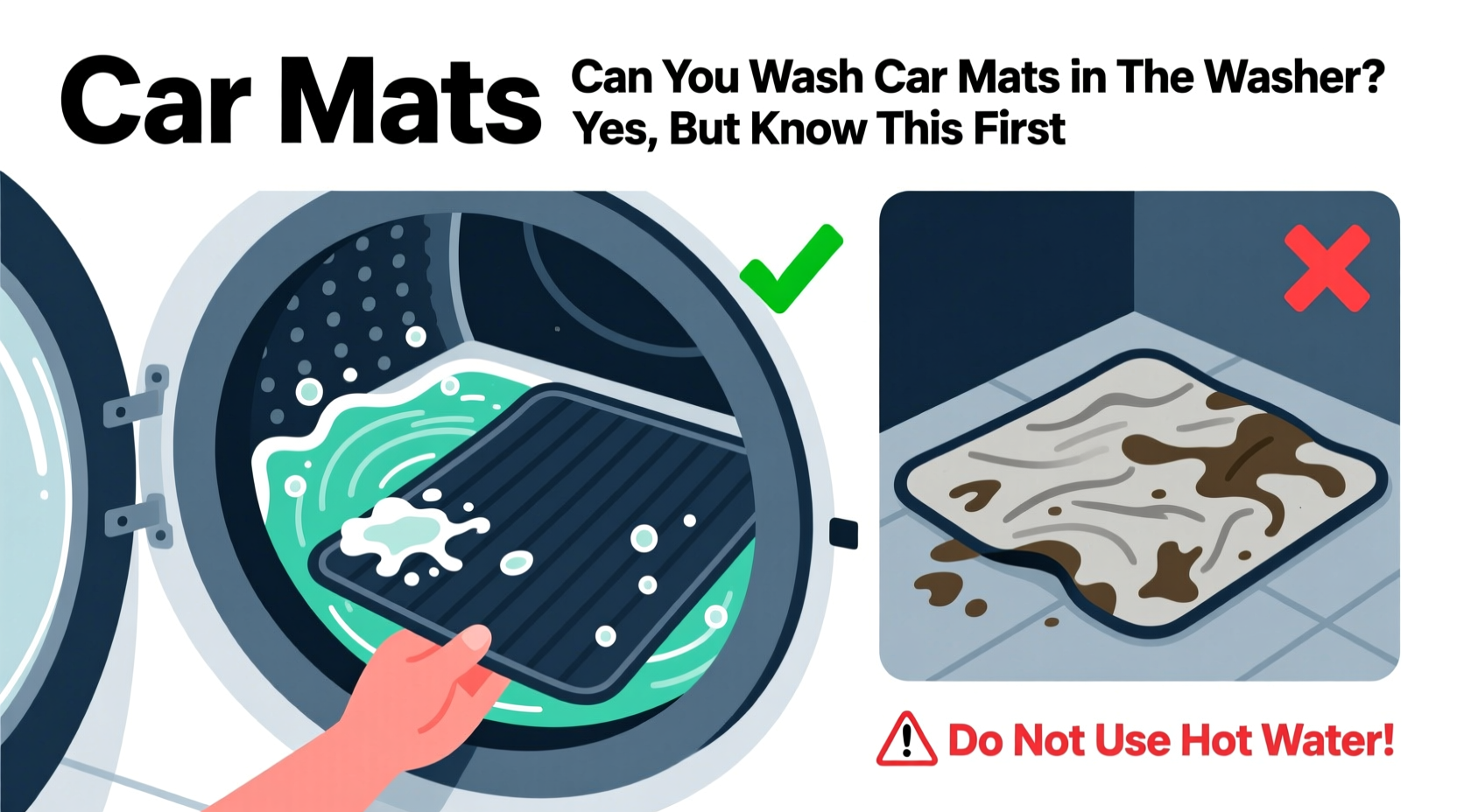 can u wash car mats in the washer