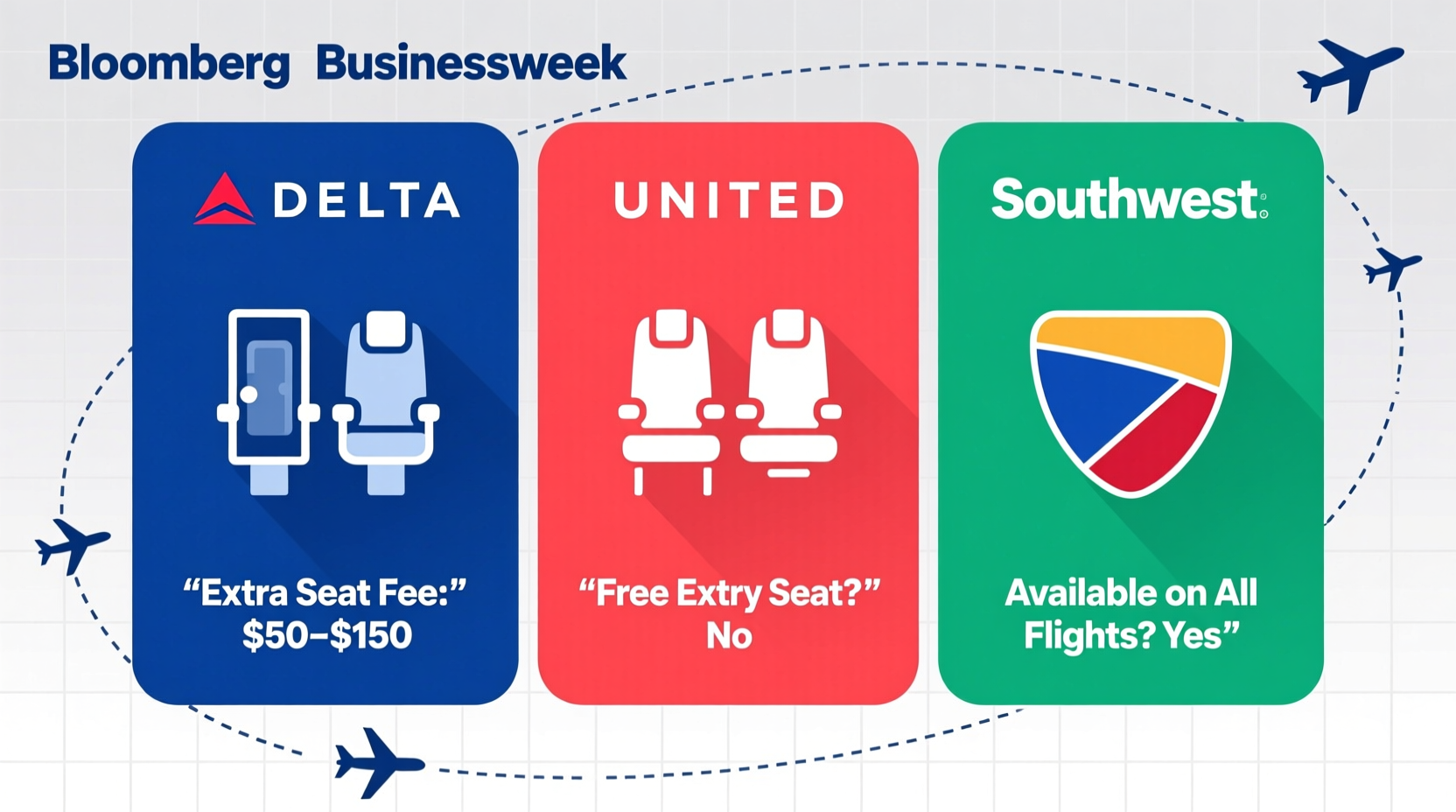 delta united southwest extra seats