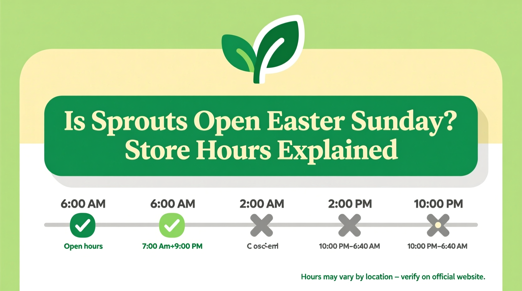 is sprouts open easter sunday