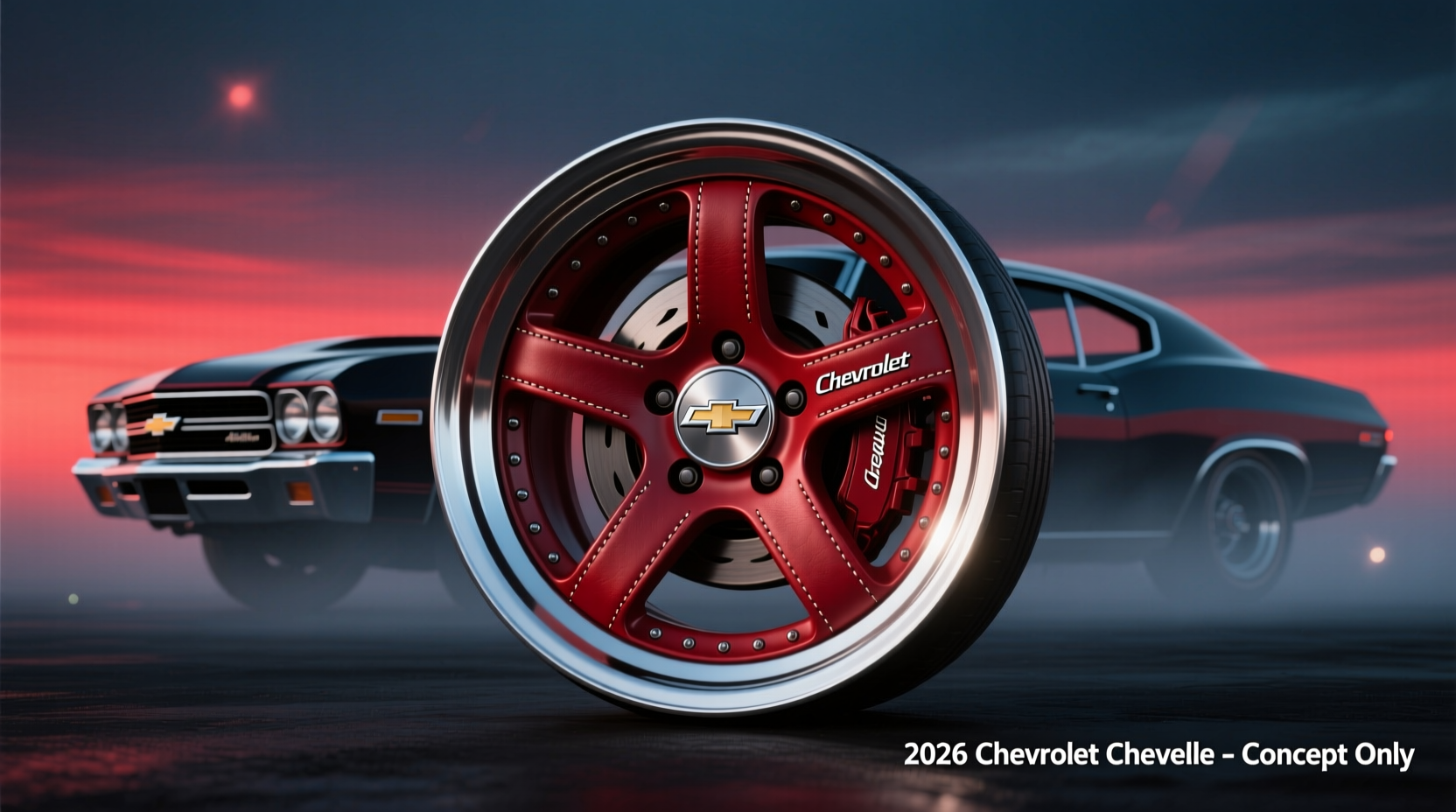 legal red leather wheel chevelle 2026