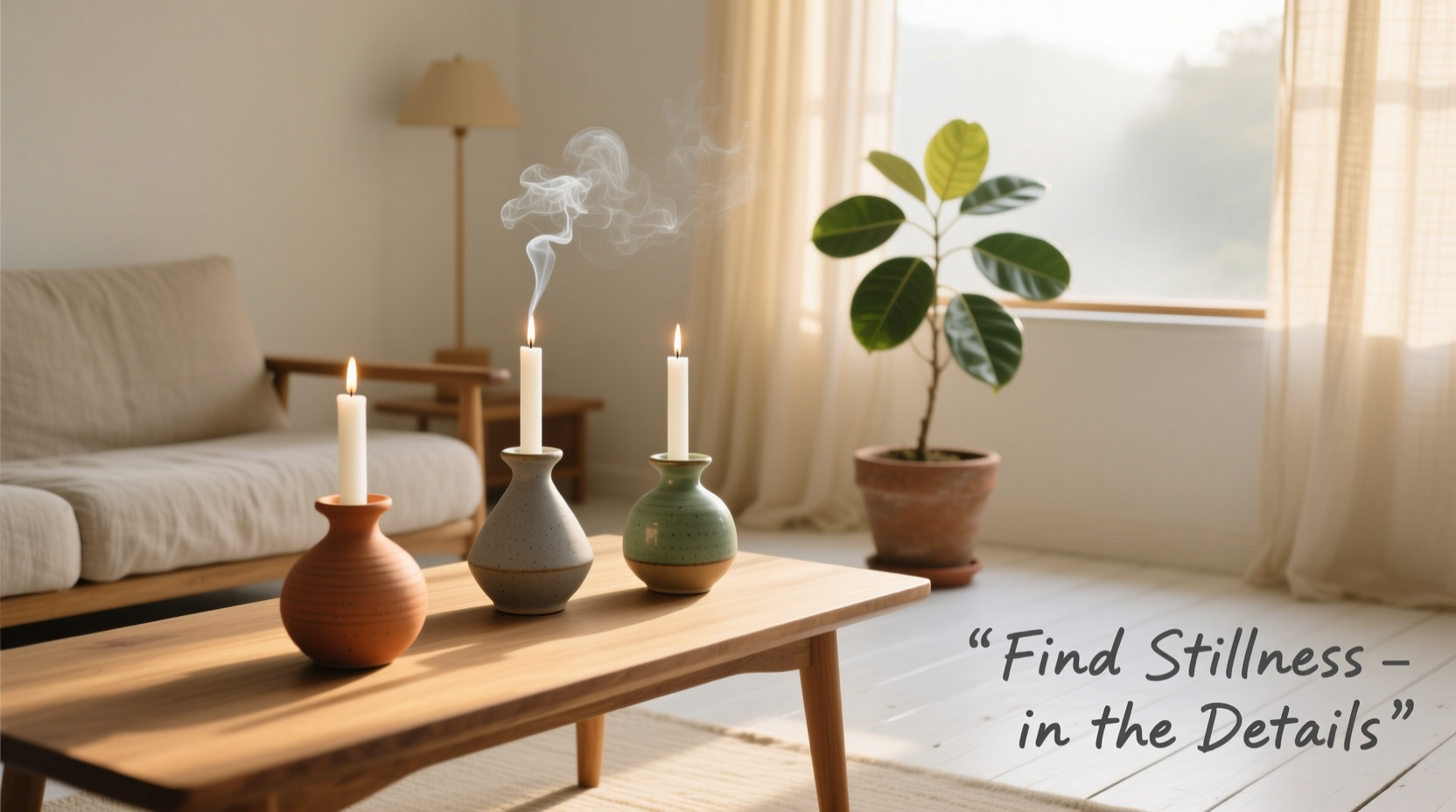 how to use ceramic candle holders to transform your space into a relaxing retreat