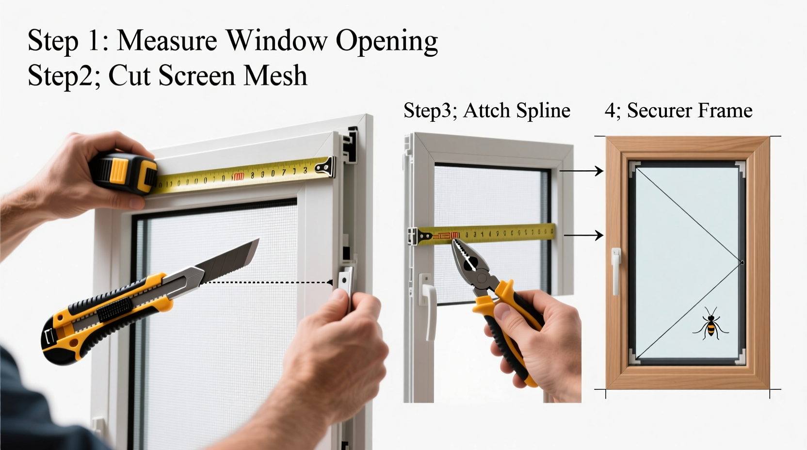 step by step guide how to install window screens for better ventilation and bug protection