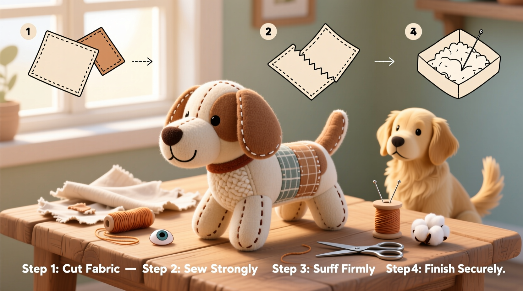 creative and cozy step by step guide to making a durable diy plush dog toy