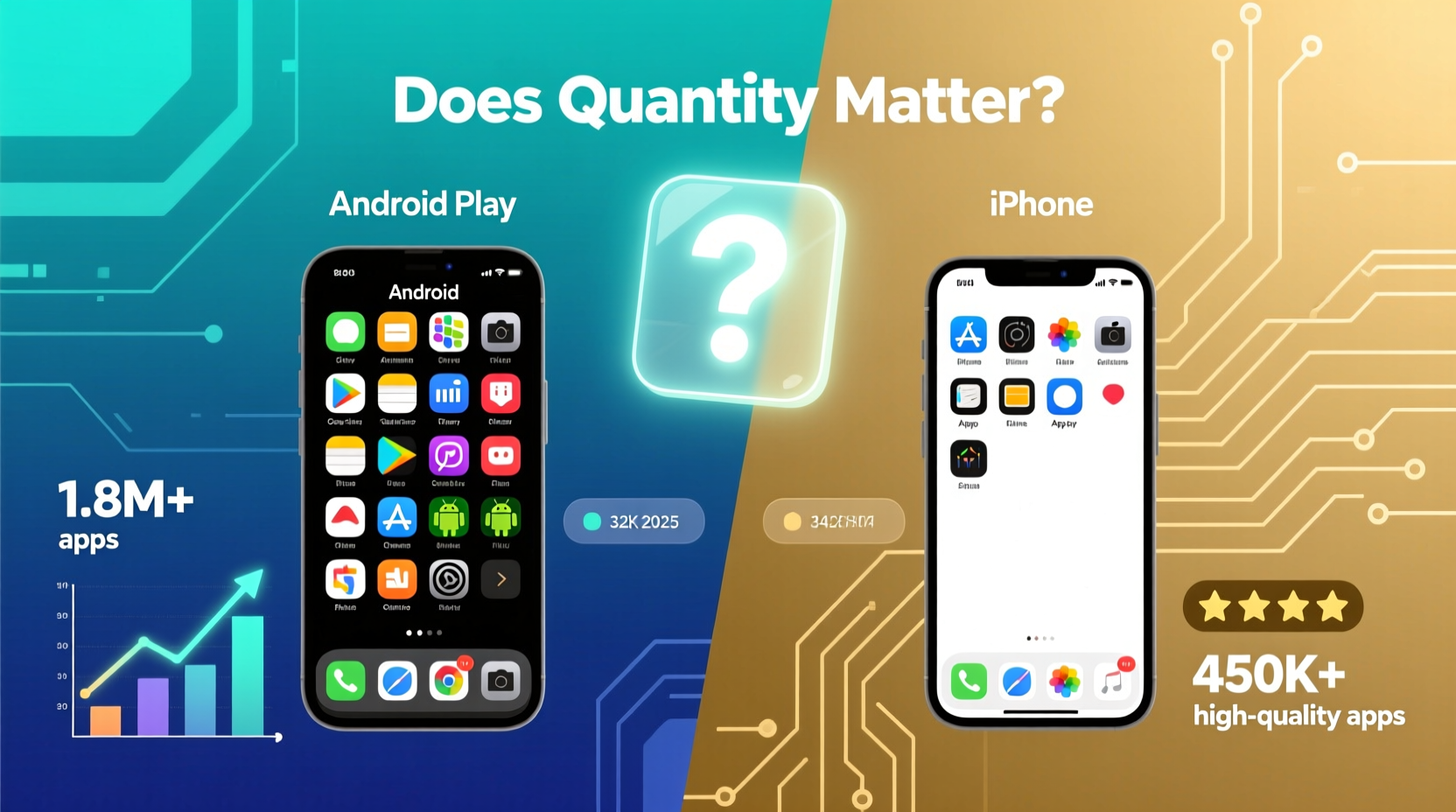 android vs iphone apps does the quantity really matter in 2025