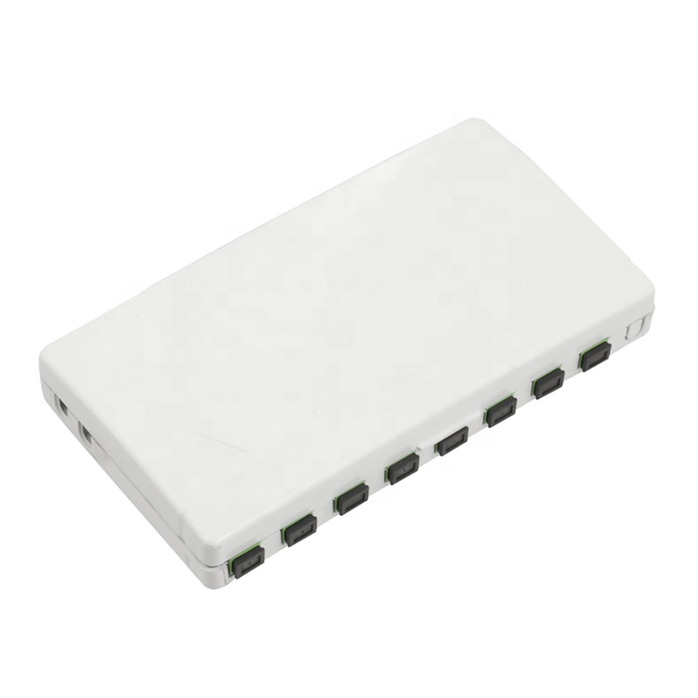 8 Core 8 Ports FTTH Floor Distribution Box Wall Mounted Mini Termination Box