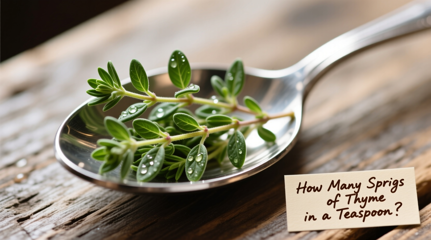 How Many Sprigs of Thyme in a Teaspoon?