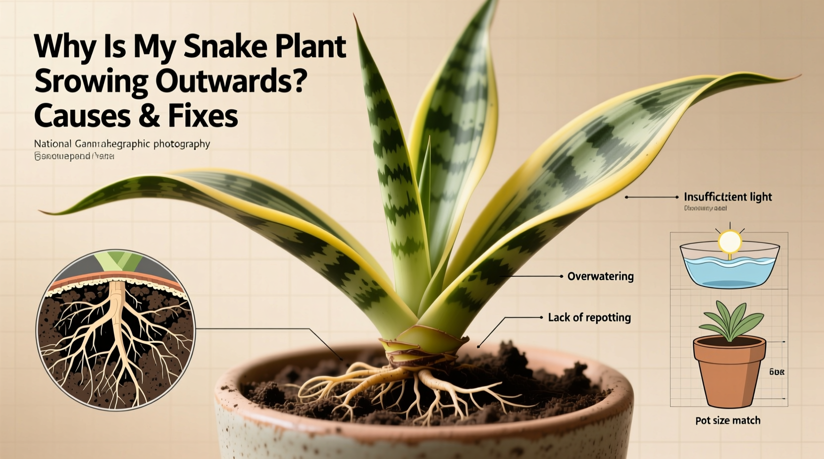 Why Is My Snake Plant Growing Outwards? Causes & Fixes