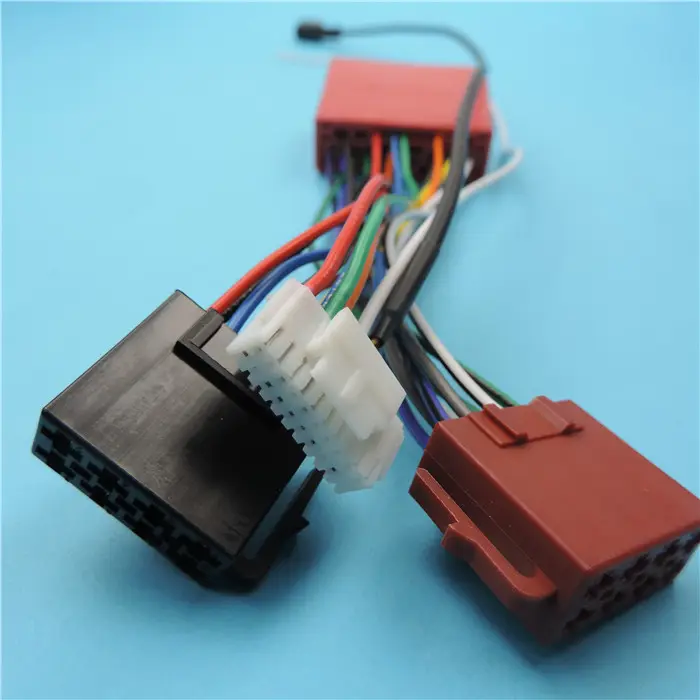 18 Pin Reverse Rear Camera Video Converter Adapter Cable Car Stereo Radio Wiring Harness For mazda