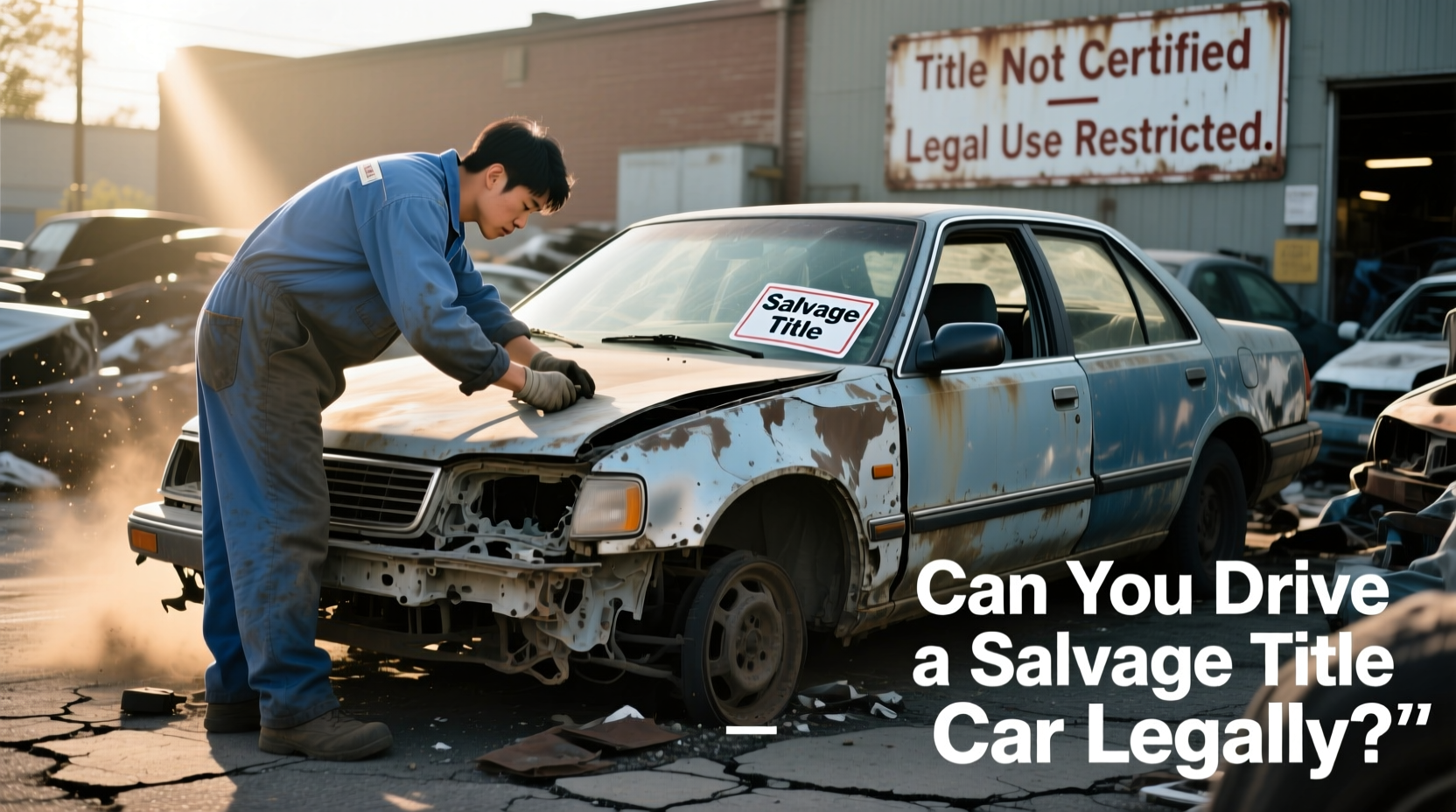 can you drive salvage title car