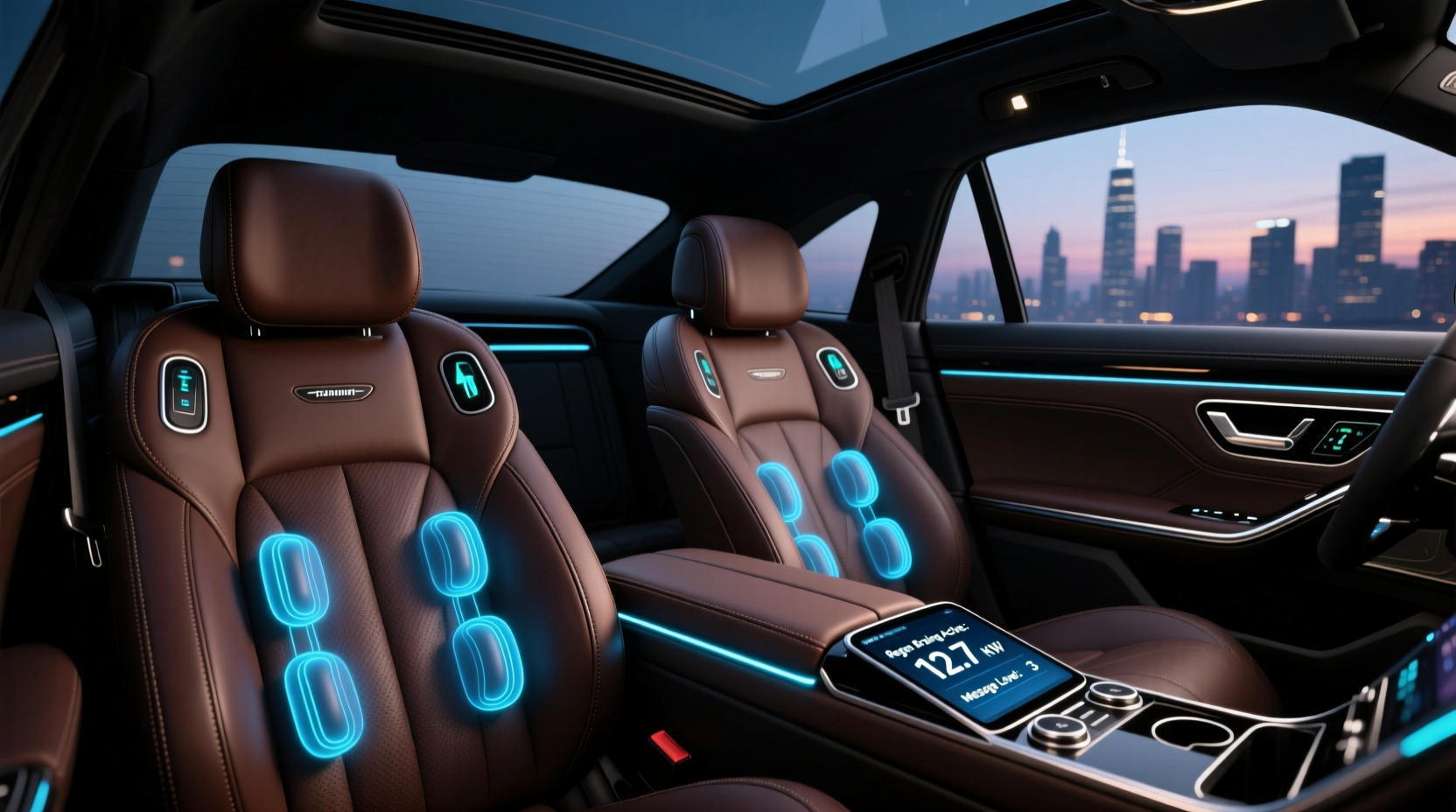 luxury seats massage regen braking