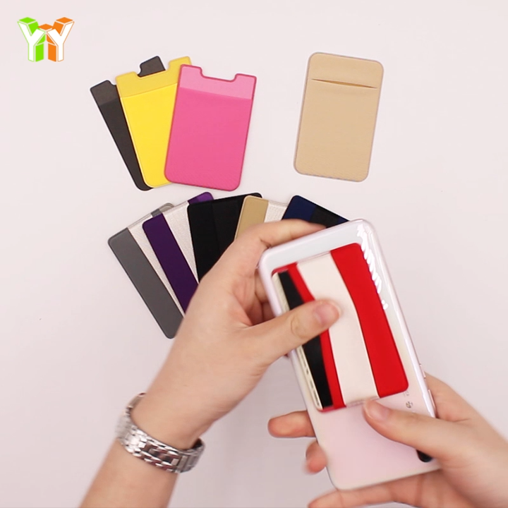 Phone Grip Credit Card Holder with Flap Secure 3M Sticky Wallet Phone  Finger Strap Adhesive ID Card Case for iPhone Case