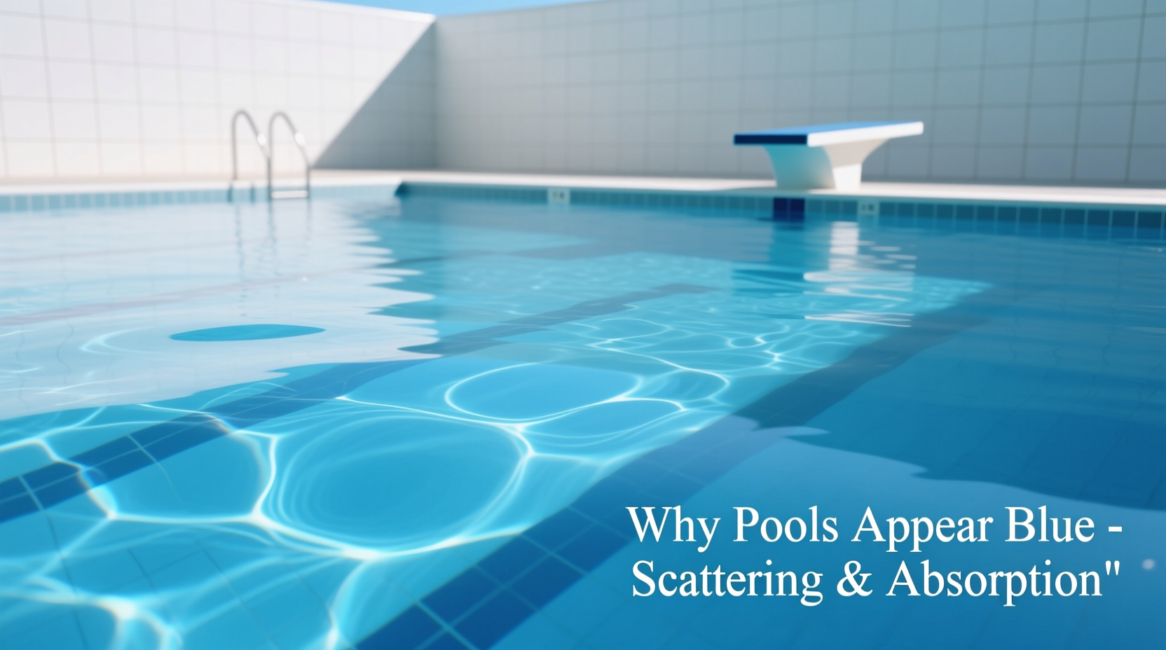 why are swimming pools blue exploring the science perception