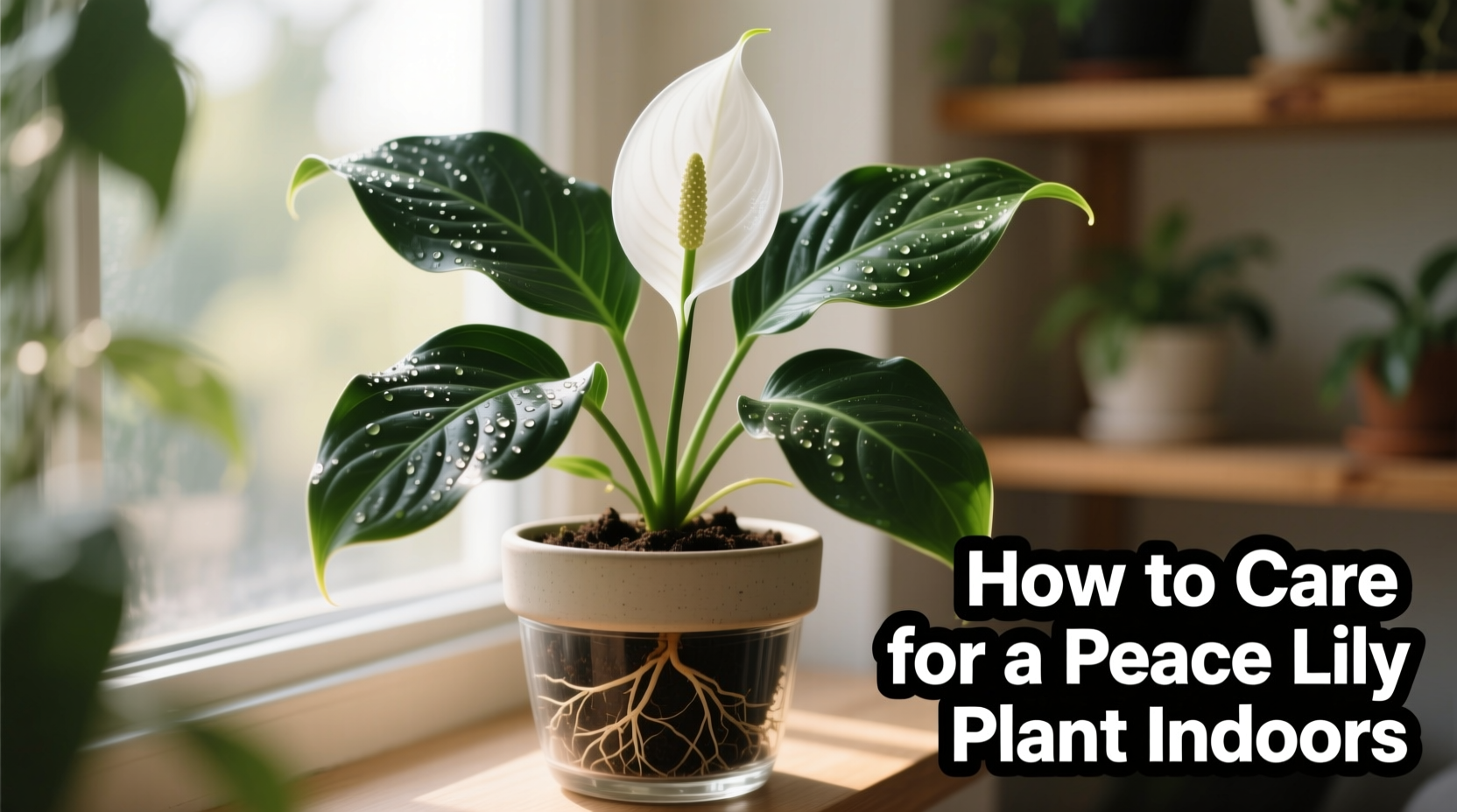 how to care for a peace lily plant indoors