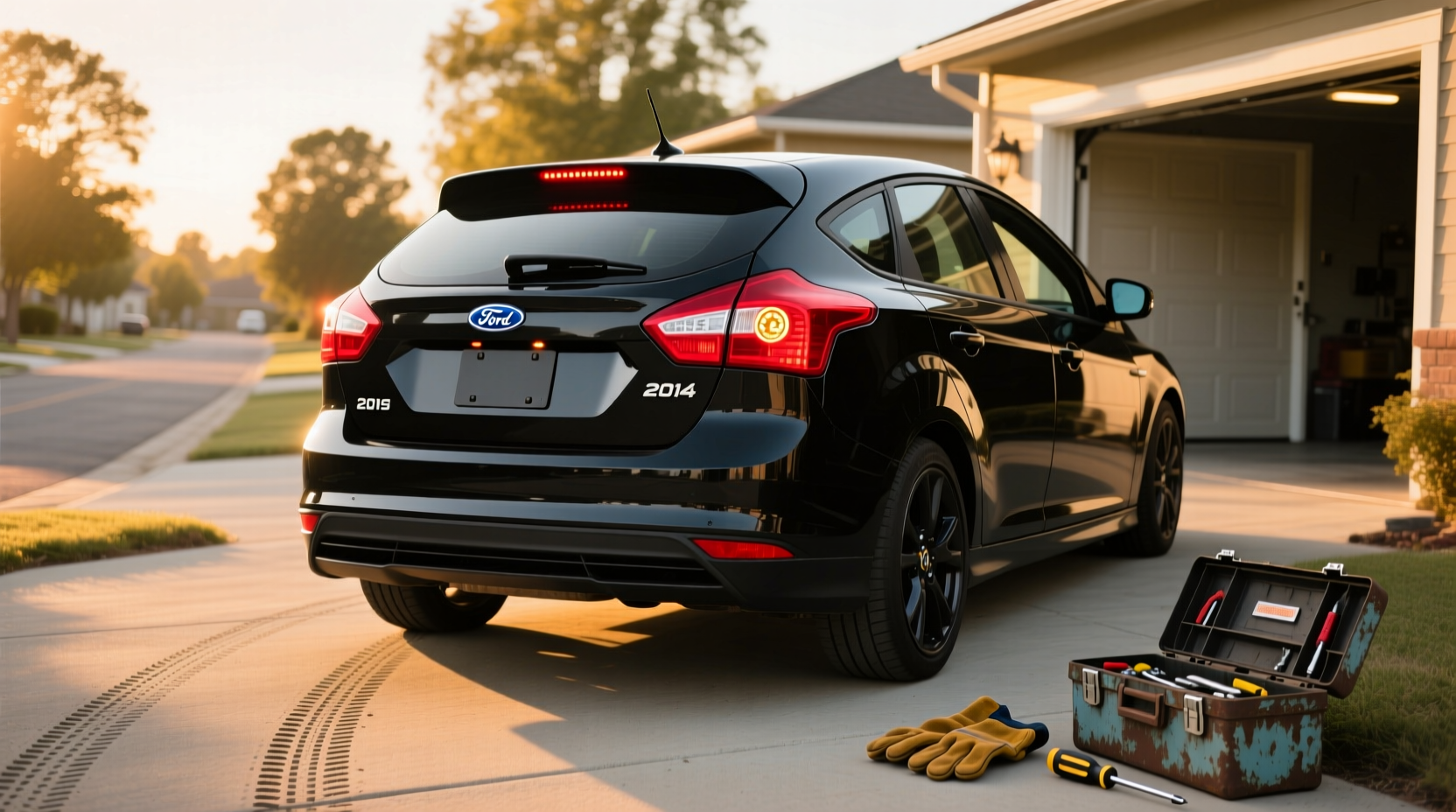 2014 Ford Focus Tail Light Bulb Guide