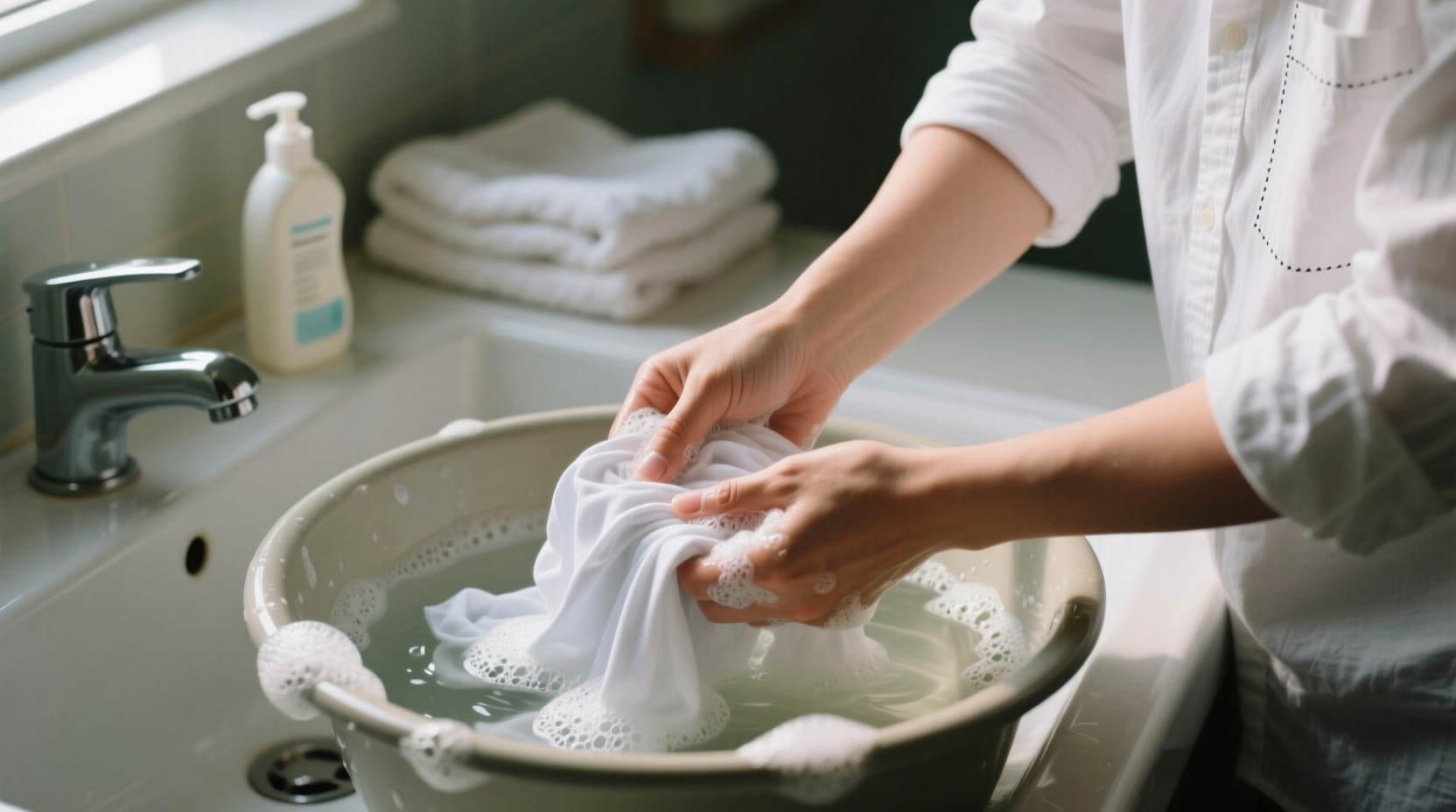 how to hand wash clothes