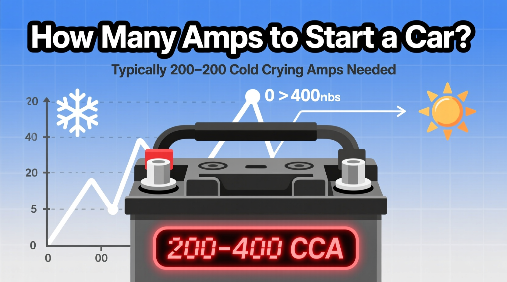 how many amps does it take to start a car