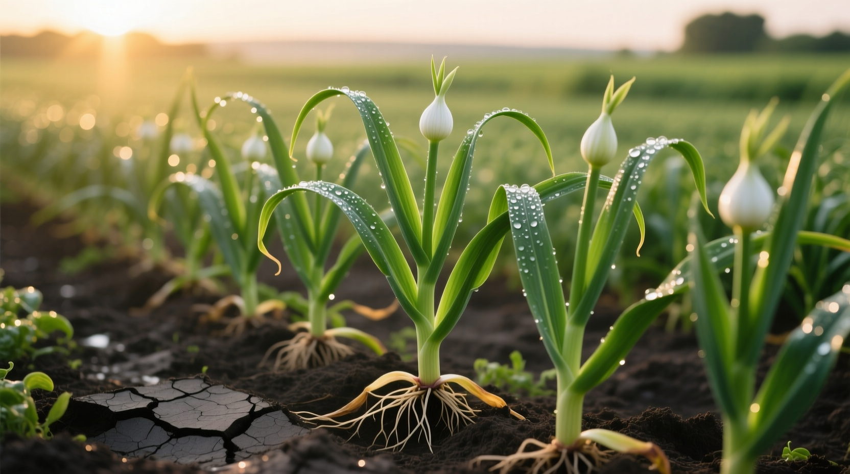 garlic plants