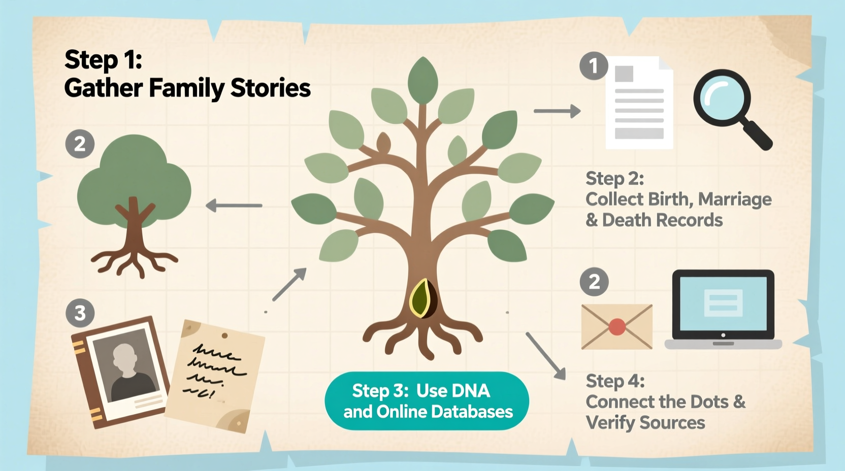 how to trace your family tree a step by step guide to discovering your ancestors