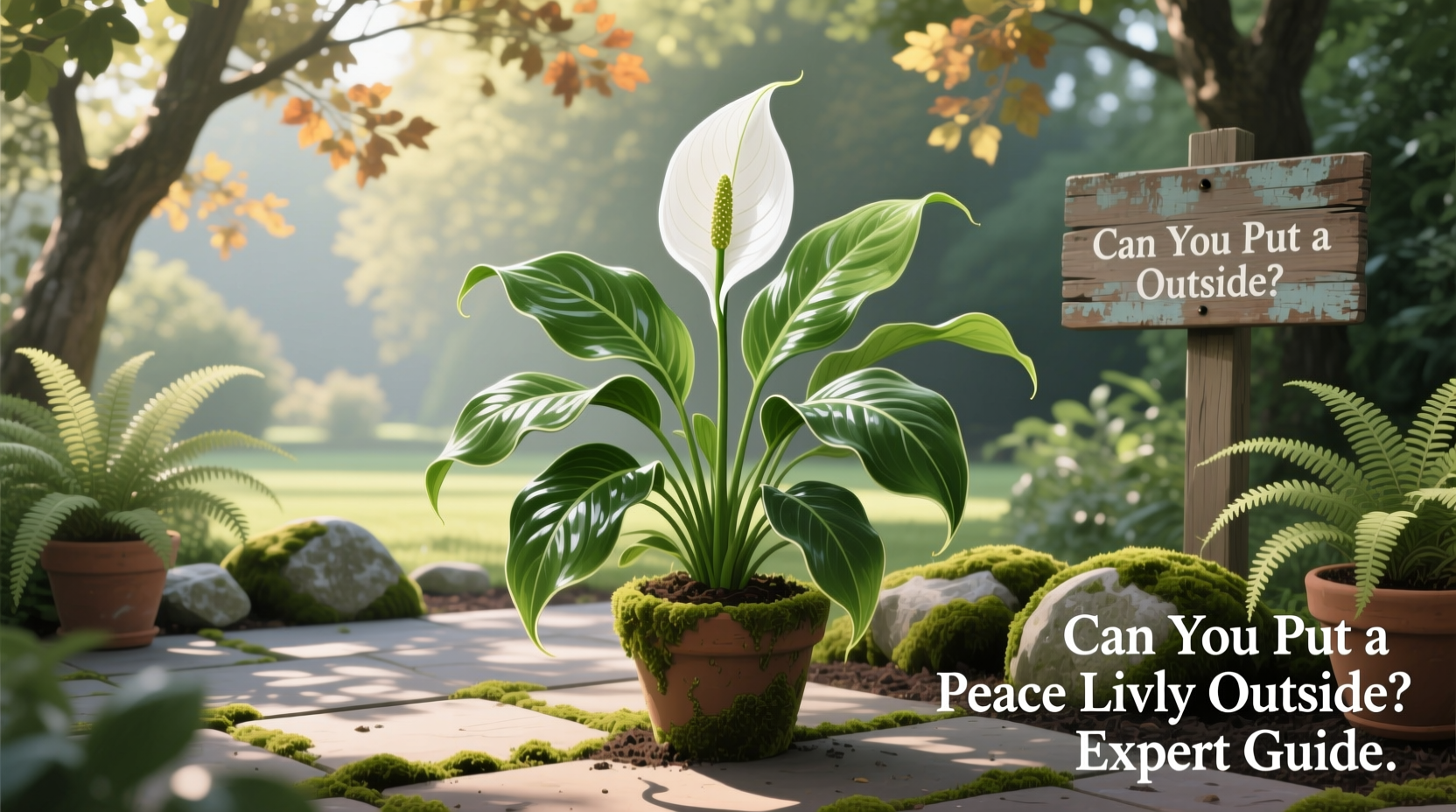 can you put a peace lily outside