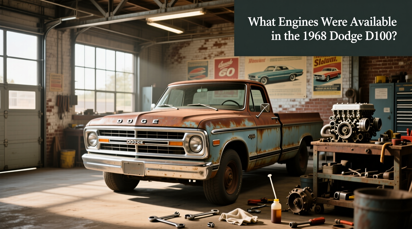 1968 dodge d100 engines what to look for