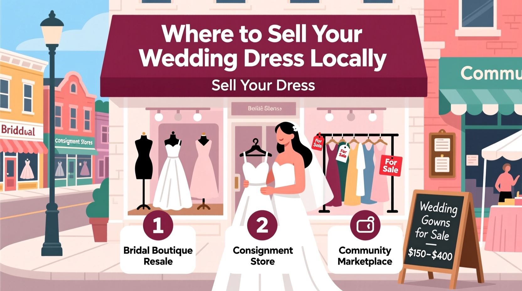 where can i sell my wedding dress locally