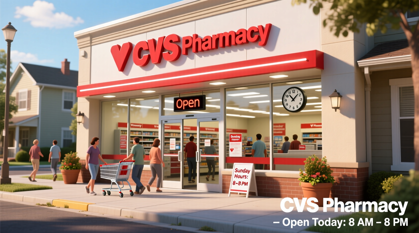is cvs pharmacy open on sundays near me
