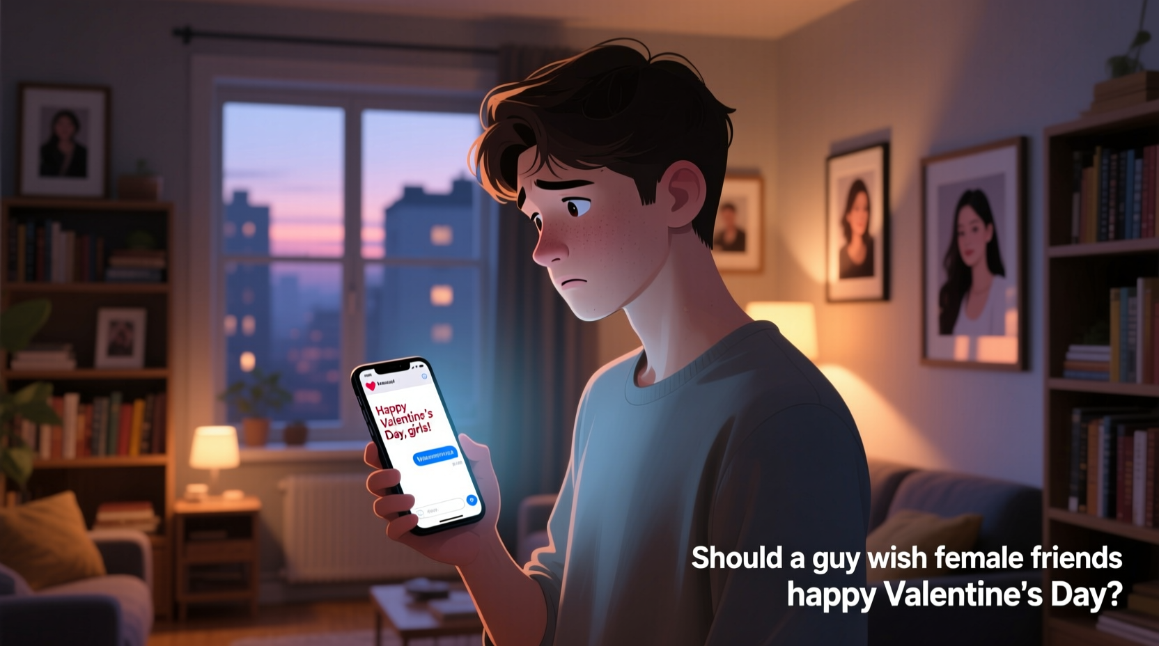 should a guy wish female friends happy valentines day