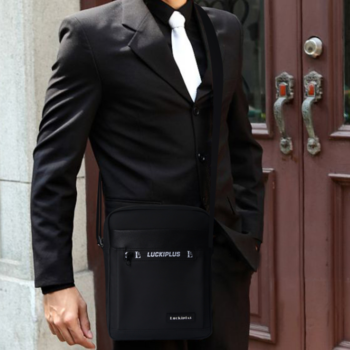 Sac à bandoulière pour hommes de haute qualité de marque, sac à bandoulière en cuir pour voyage d'affaires