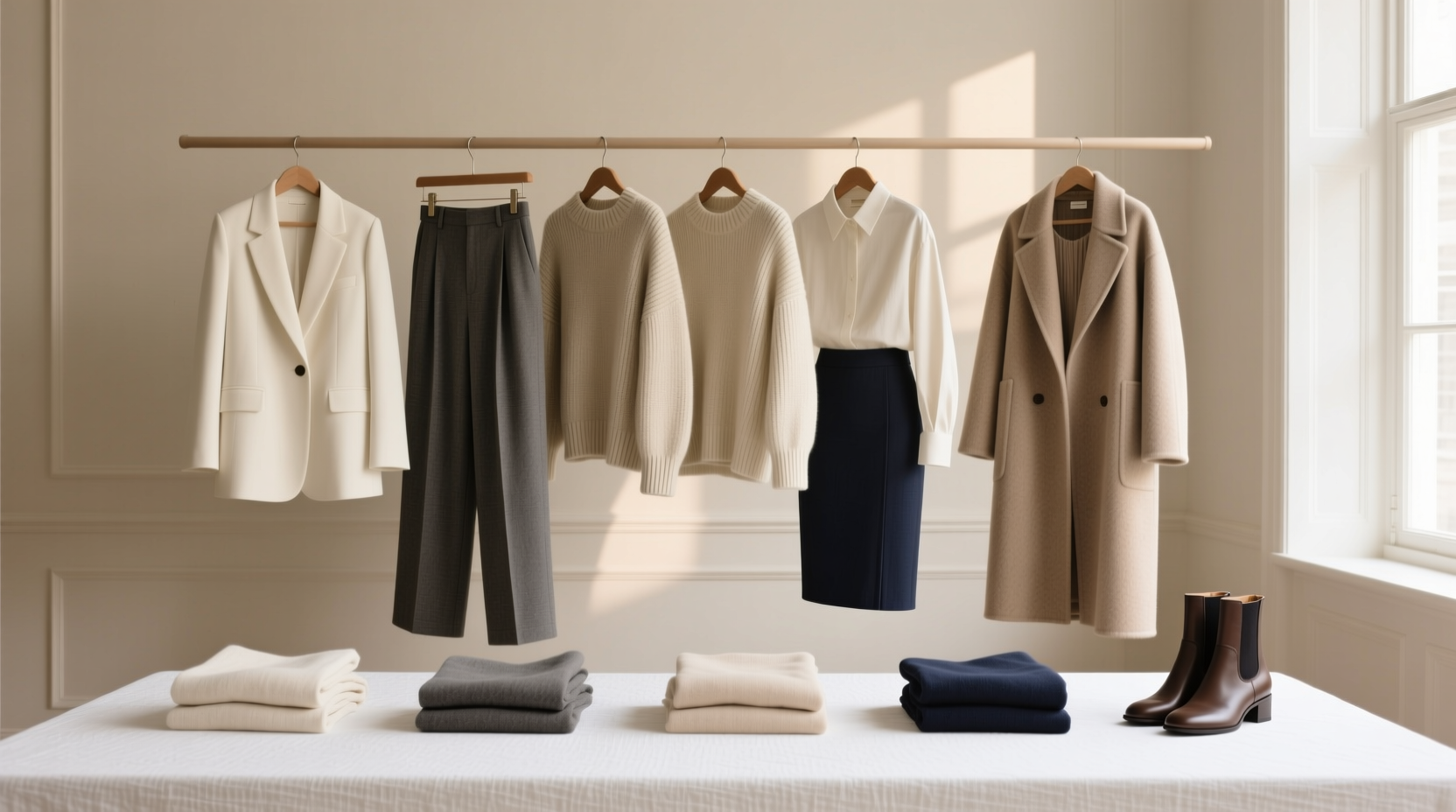 stick to a capsule wardrobe to keep costs low and choic