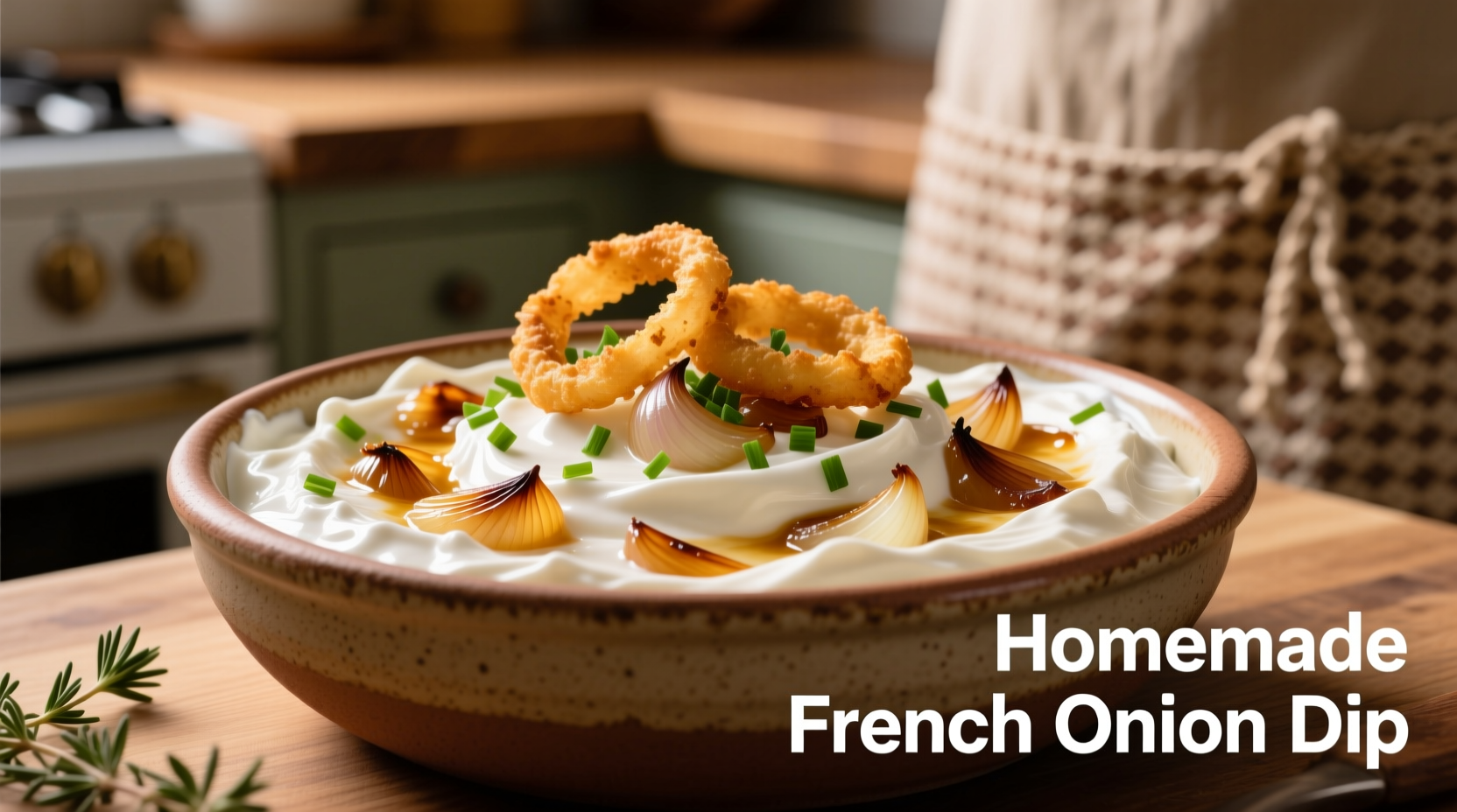 Perfect Homemade French Onion Dip with Sour Cream Recipe