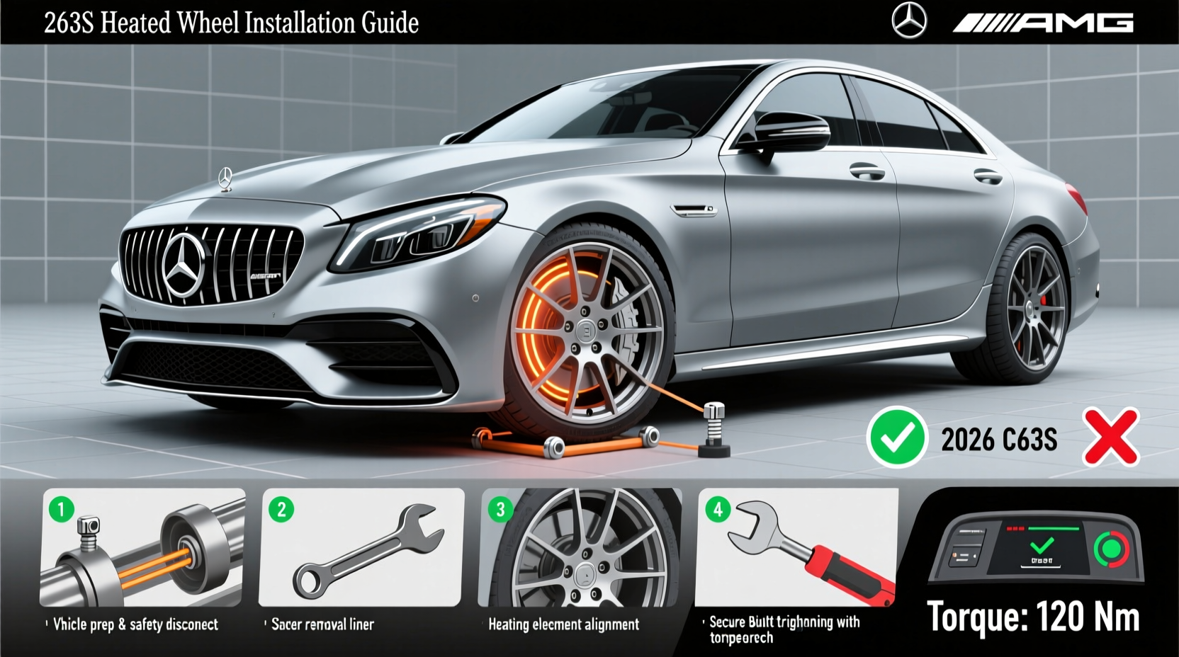 c63s heated wheel install 2026