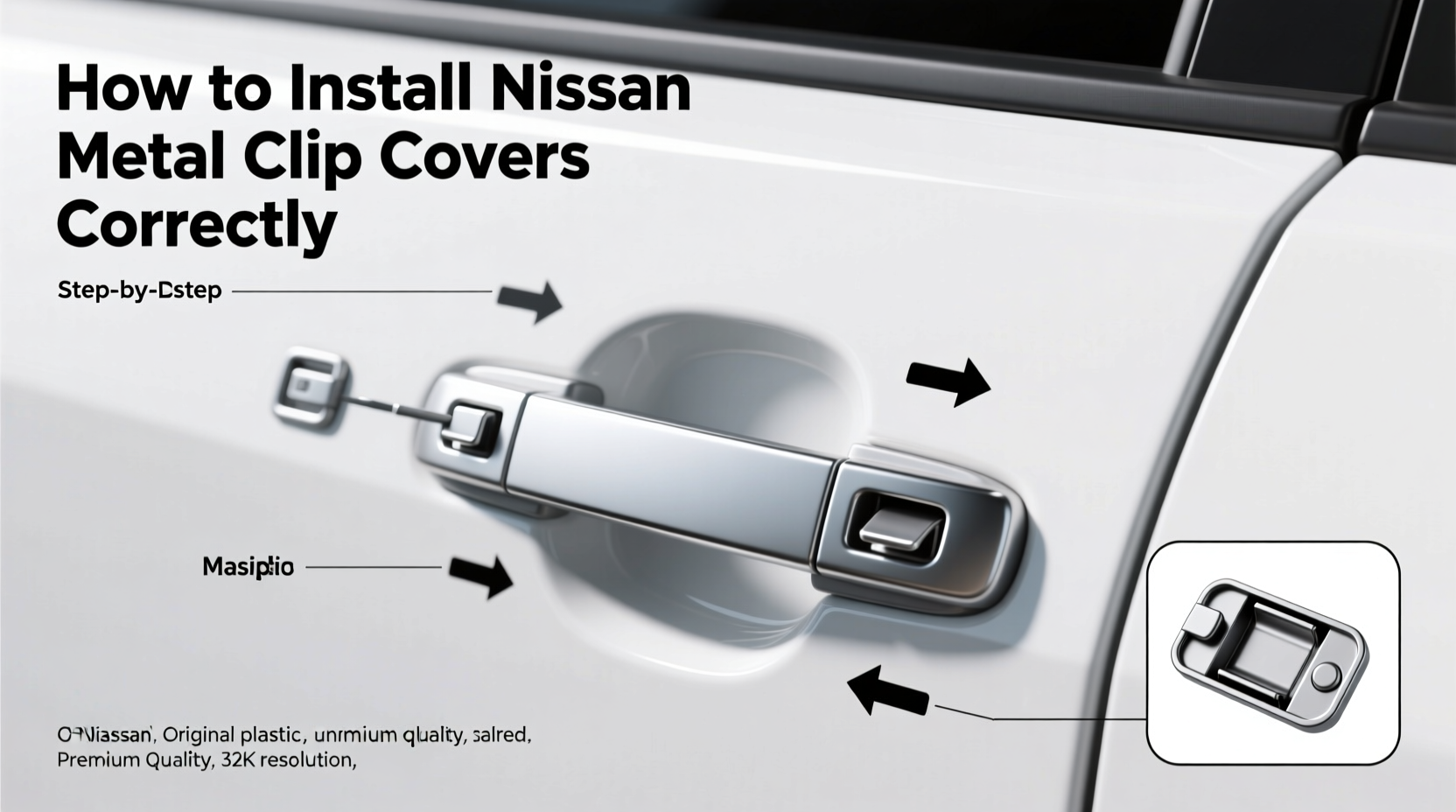 install nissan metal clip covers