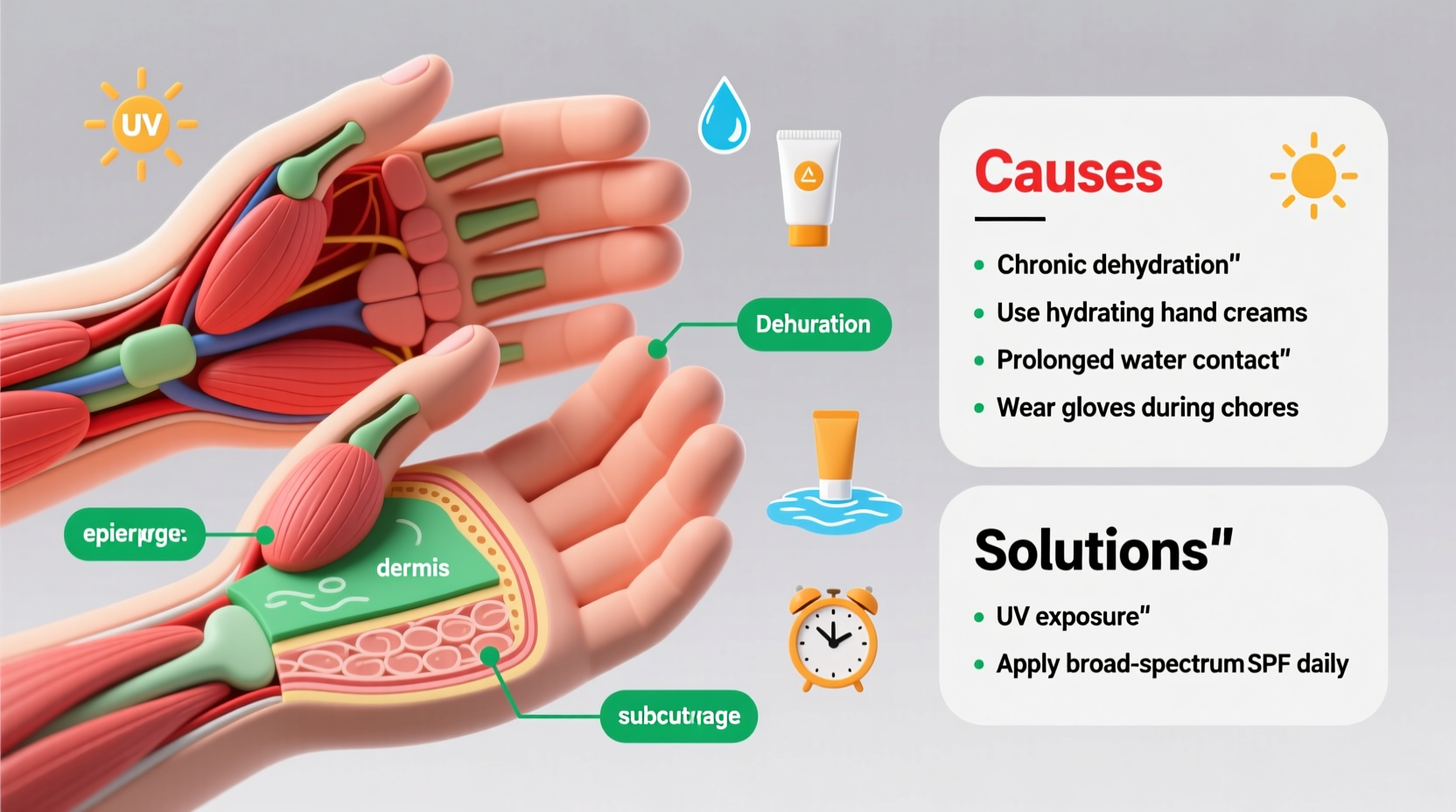 why are my hands wrinkly causes and solutions