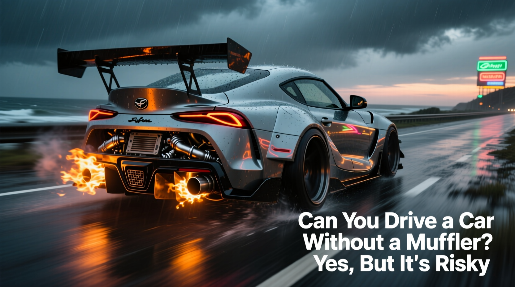 can you drive a car without a muffler
