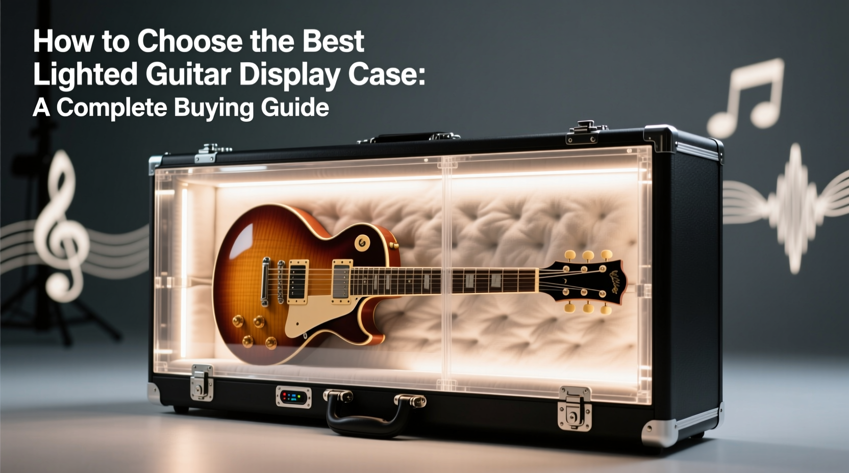 lighted guitar display case