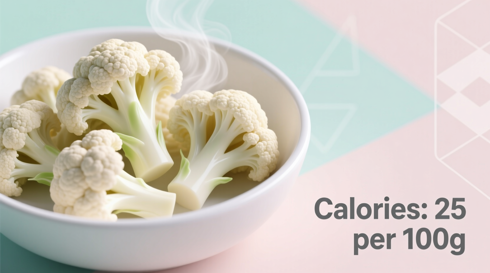 calories in steamed cauliflower