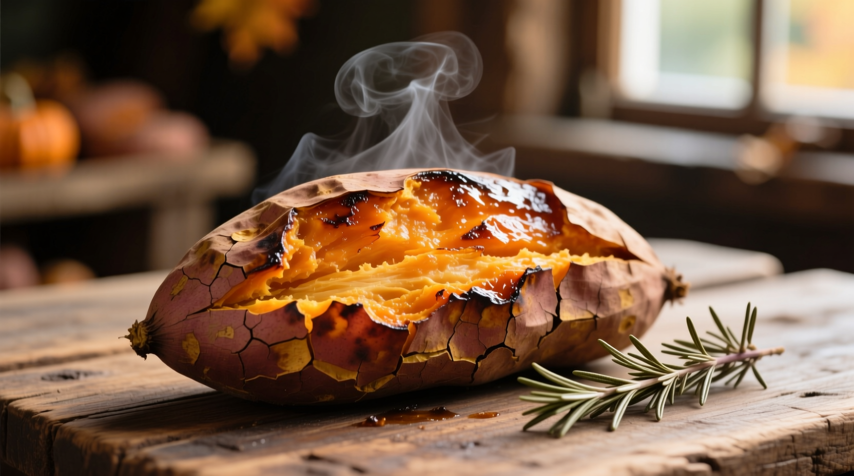 roasted sweet potato whole