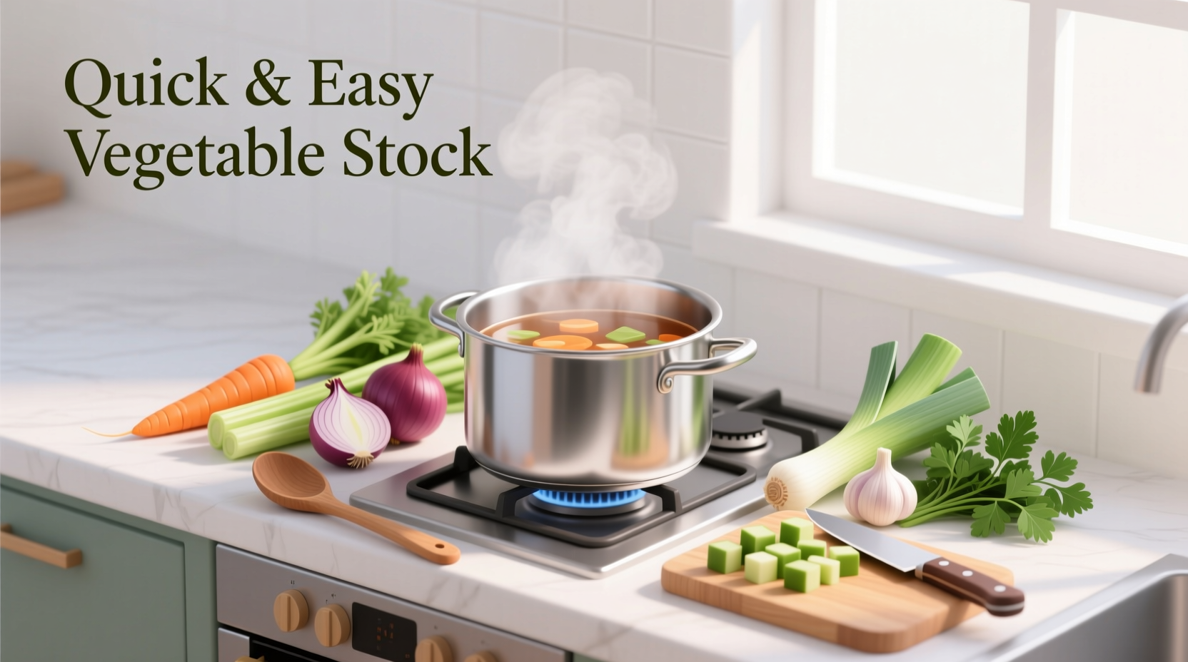 quick and easy vegetable stock recipe