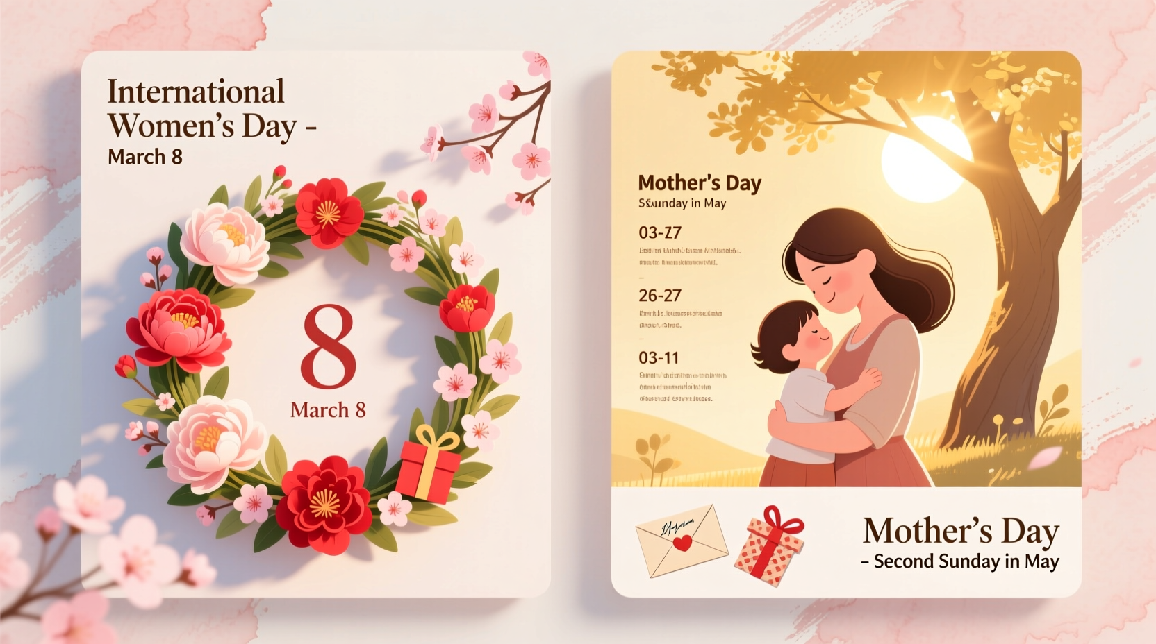womens day mothers day